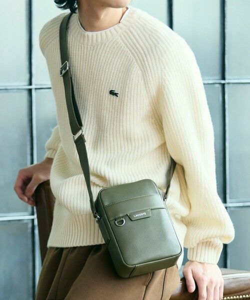 オシアン レザーサッチェルバッグ （ショルダーバッグ）｜LACOSTE