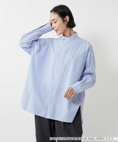 セール】 ストライプビッグシャツ【TICCA】 （シャツ・ブラウス