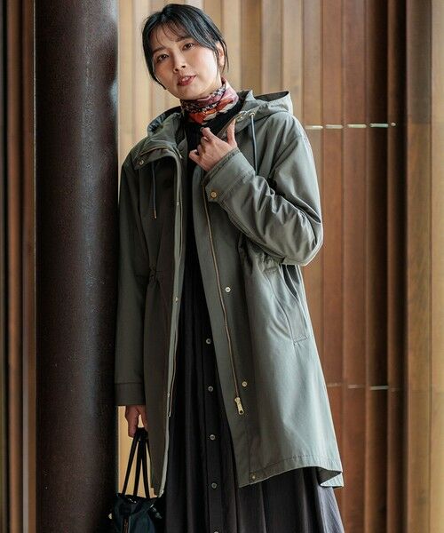 セール】 【撥水加工/洗える】ライナー付き マルチウェイアウター