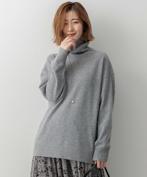 セール】 ピュアカシミヤ タートルネック ニット （ニット・セーター