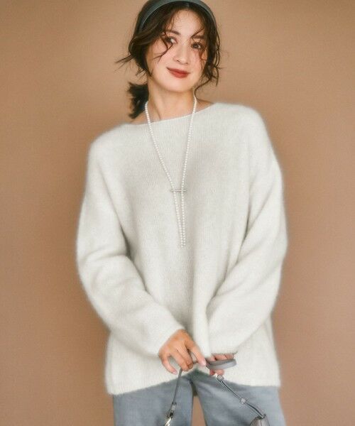 セール】 ブラッシュドアルパカ ニット （ニット・セーター）｜23区