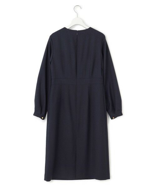 セール】 【洗える】ウールミックスジョーゼット ワンピース （ロング
