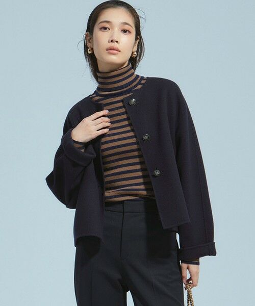 セール】 ウールリバー ノーカラーコート （その他アウター）｜23区