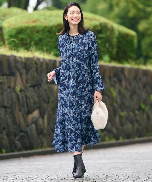 セール】 【洗える】バロックプリント ワンピース （ドレス）｜S size