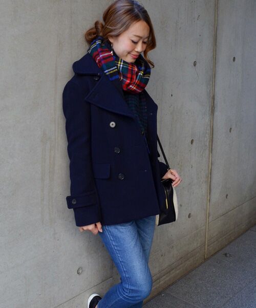 セール】 HAMILTON LAMBSWOOL メルトンPコート （ブルゾン）｜SHIPS