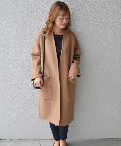 セール】 ウールダブルフェイスポケットコート （その他アウター