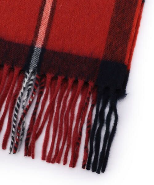 セール】 BEGG&CO:ウールアンゴラチェックマフラー （マフラー