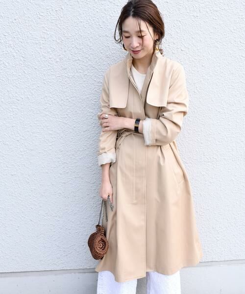 セール】 スタンドカラービッグトレンチコート （トレンチコート