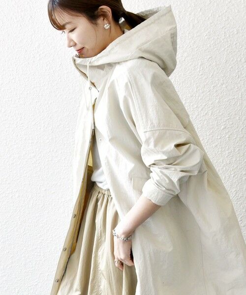 セール】 SHIPS any:〈洗濯機可能〉オーバー フーディ ブルゾン コート