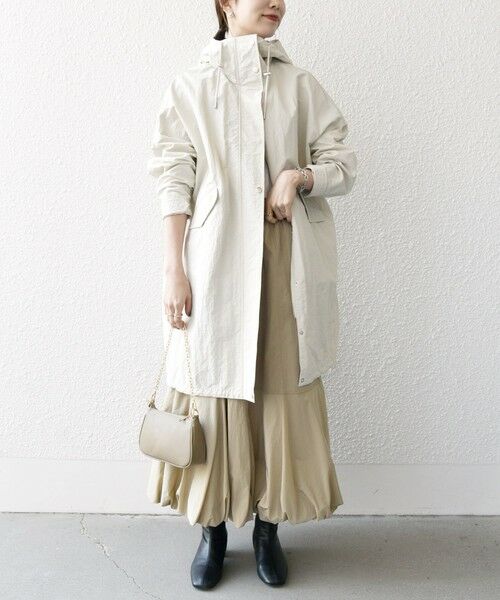 セール】 SHIPS any:〈洗濯機可能〉オーバー フーディ ブルゾン コート