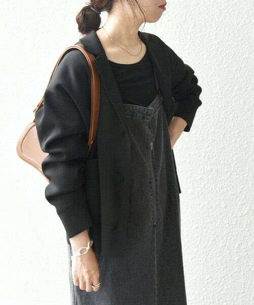 WEB限定】SHIPS any:〈手洗い可能〉テーラード ニット カーディガン