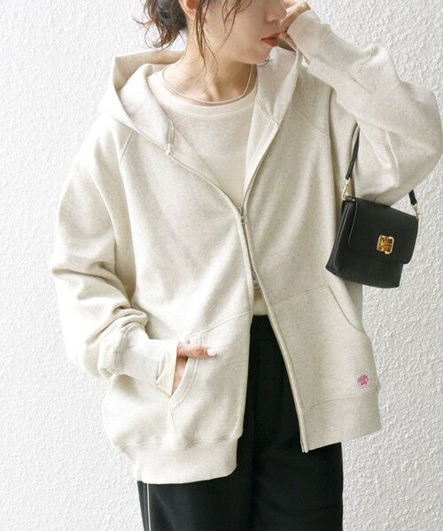 SHIPS any:〈洗濯機可能〉USAコットン 裏起毛 ジップ スウェット