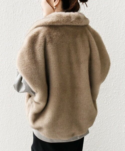 セール】 【WEB限定】グラデーション ファー ジップ ベスト （その他