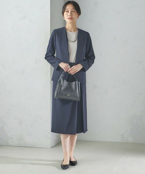 セール】 〈手洗い可能〉トリアセテート混 ダブルカラー ジャケット