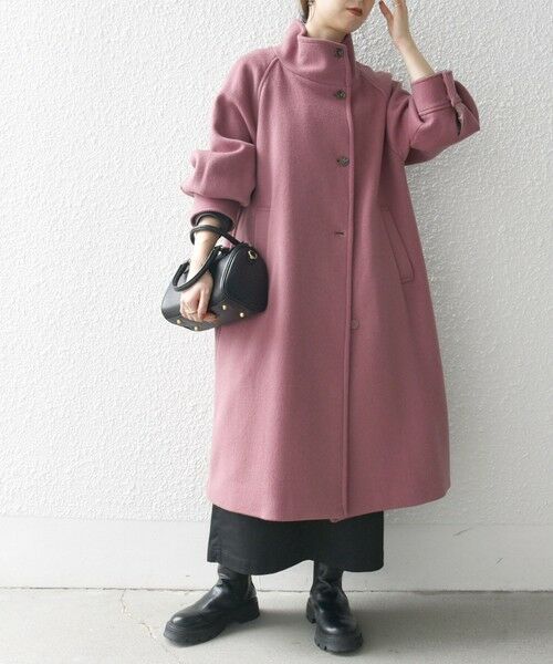 セール】 SHIPS any: ノンミュールジングウール スタンドネック ロング