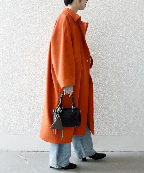 セール】 SHIPS any: バルマカーン コクーン コート 25AW （ステン