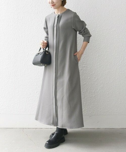 セール】 SHIPS any:〈洗濯機可能〉シャーク ピンタック Aライン