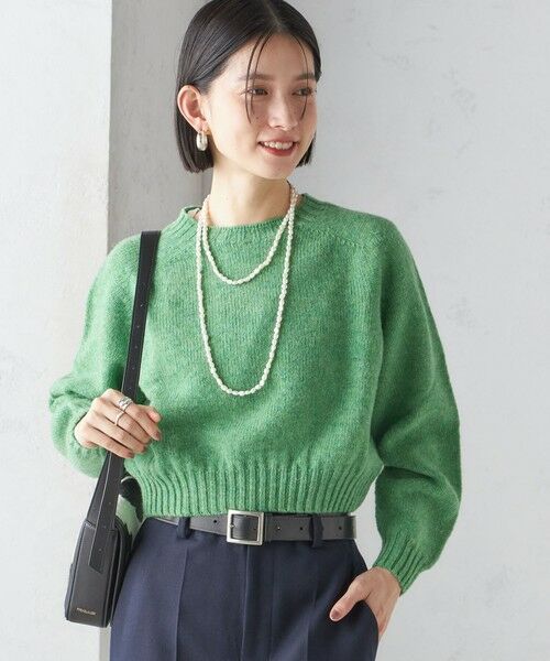 セール】 Harley of Scotland:〈手洗い可能〉:クロップド プルオーバー