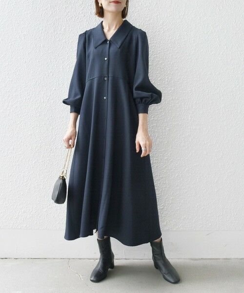 WEB限定】SHIPS any:〈洗濯機可能〉シャーク フラットカラー