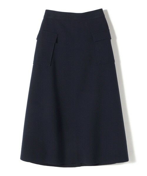 SHIPS Colors:〈手洗い可能〉ジャージーメルトン ポケット フレア