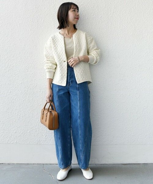 セール】 【WEB限定】〈手洗い可能〉キルティング ジャカード