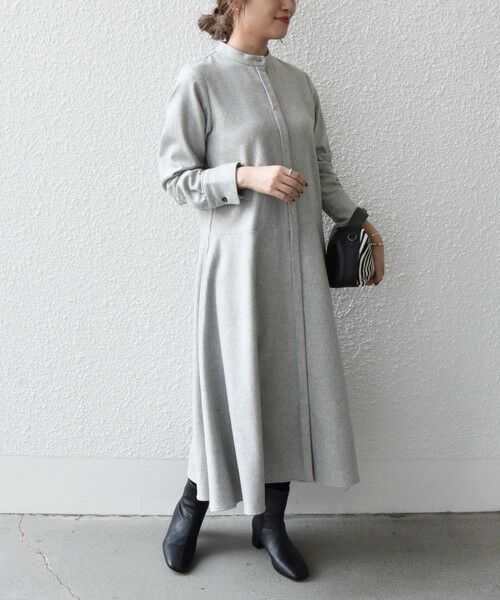 セール】 SHIPS any:〈ウォッシャブル〉ウールブレンド ヘム フレア