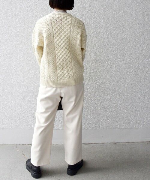 INVERALLAN: アラン ケーブル クラシカル ニット カーディガン