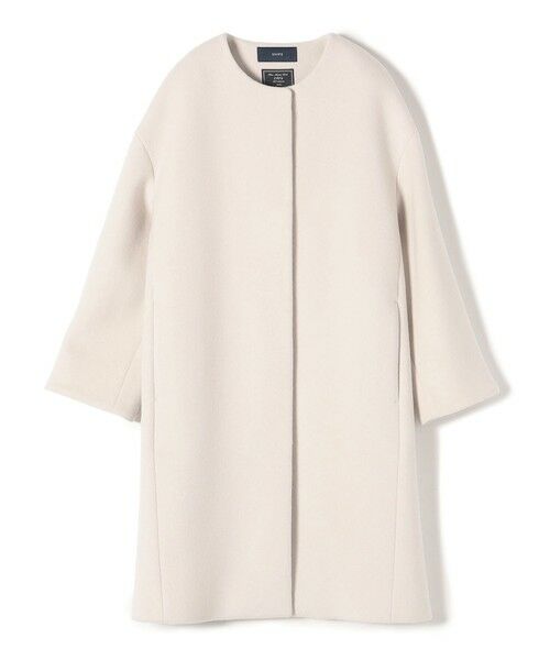 セール】 SUPER140 ノーカラー コクーン コート◇ （その他アウター