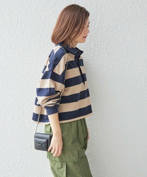 セール】 【SHIPS別注】SPORT CLAD:〈洗濯機可能〉ボーダー ショート