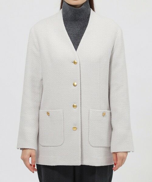 セール】 【Precious掲載】ソフトウールツイード ジャケット （その他