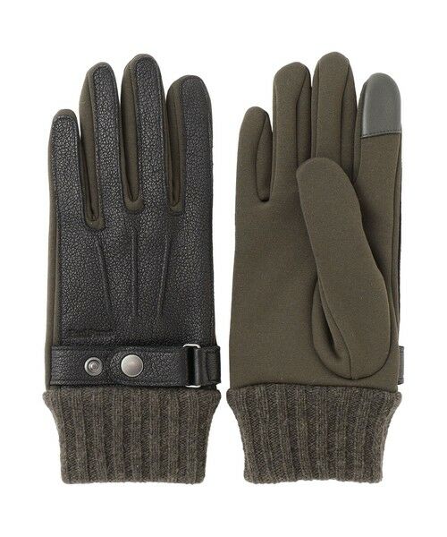 セール】 【WEB限定】レザーコンビグローブ （手袋）｜Paul Stuart