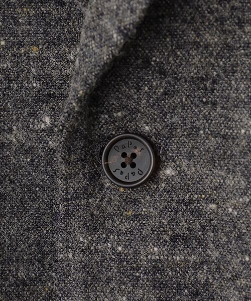 セール】 ローモンドウール/リネン平織ネップツイード ジャケット