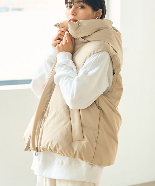 セール】 2WAYフードダウンベスト （ダウンジャケット・ベスト