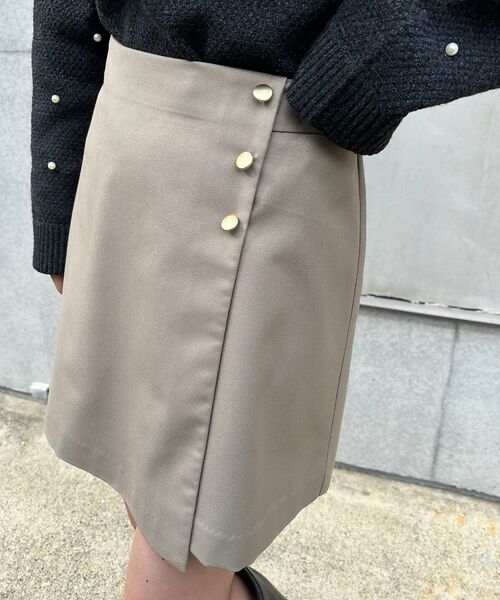 セール】 【一部店舗限定】サイドボタンラップミニスカート （ミニ