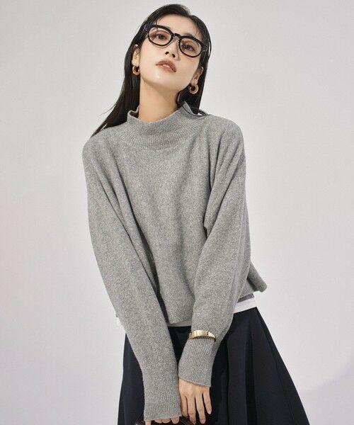 セール】 ふわふわニット クロップドハイネック （ニット・セーター