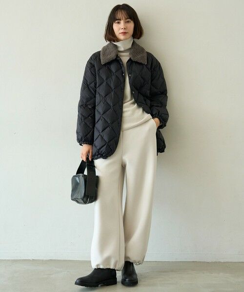 セール】 【野呂佳代さん着用】TAIONコラボ ボア襟 リバーシブルダウン