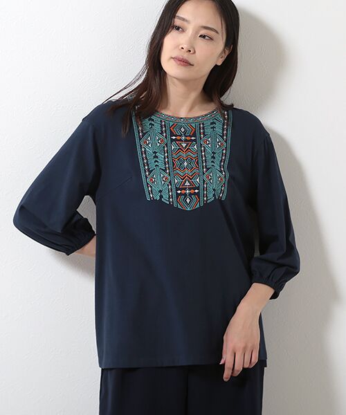 セール】 エスニック刺繍ブラウス （シャツ・ブラウス）｜TABASA