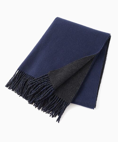 セール】 ダブルフェイスビッグストール【日本製・カシミヤ100