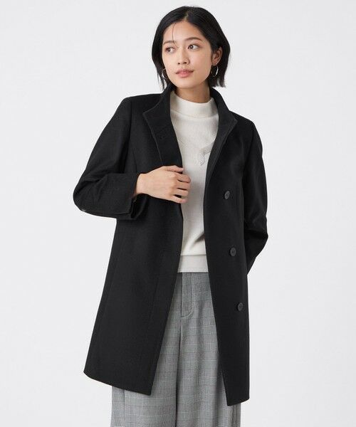 セール】 カシミヤ混メルトンウールコート （その他アウター）｜TRANS