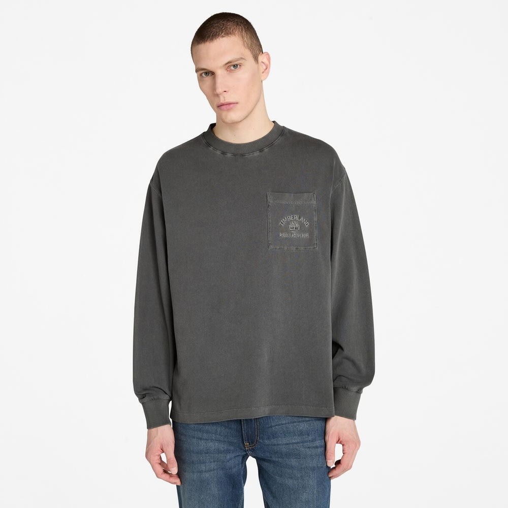 長袖 ガーメントダイ Tシャツ メンズ ｜【Timberland公式通販