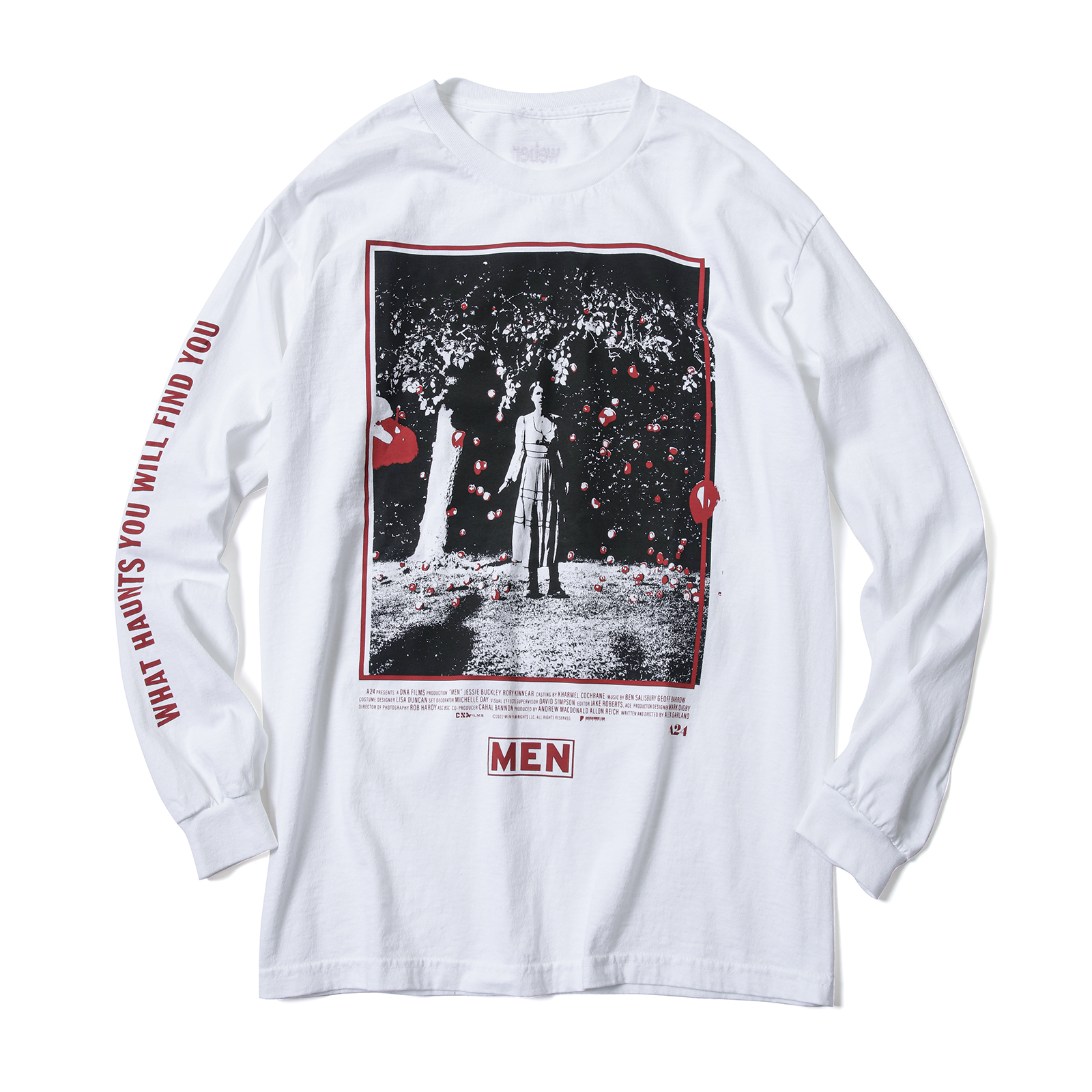 A24製作の映画『MEN-同じ顔の男たち-』と「weber」のコラボTシャツが