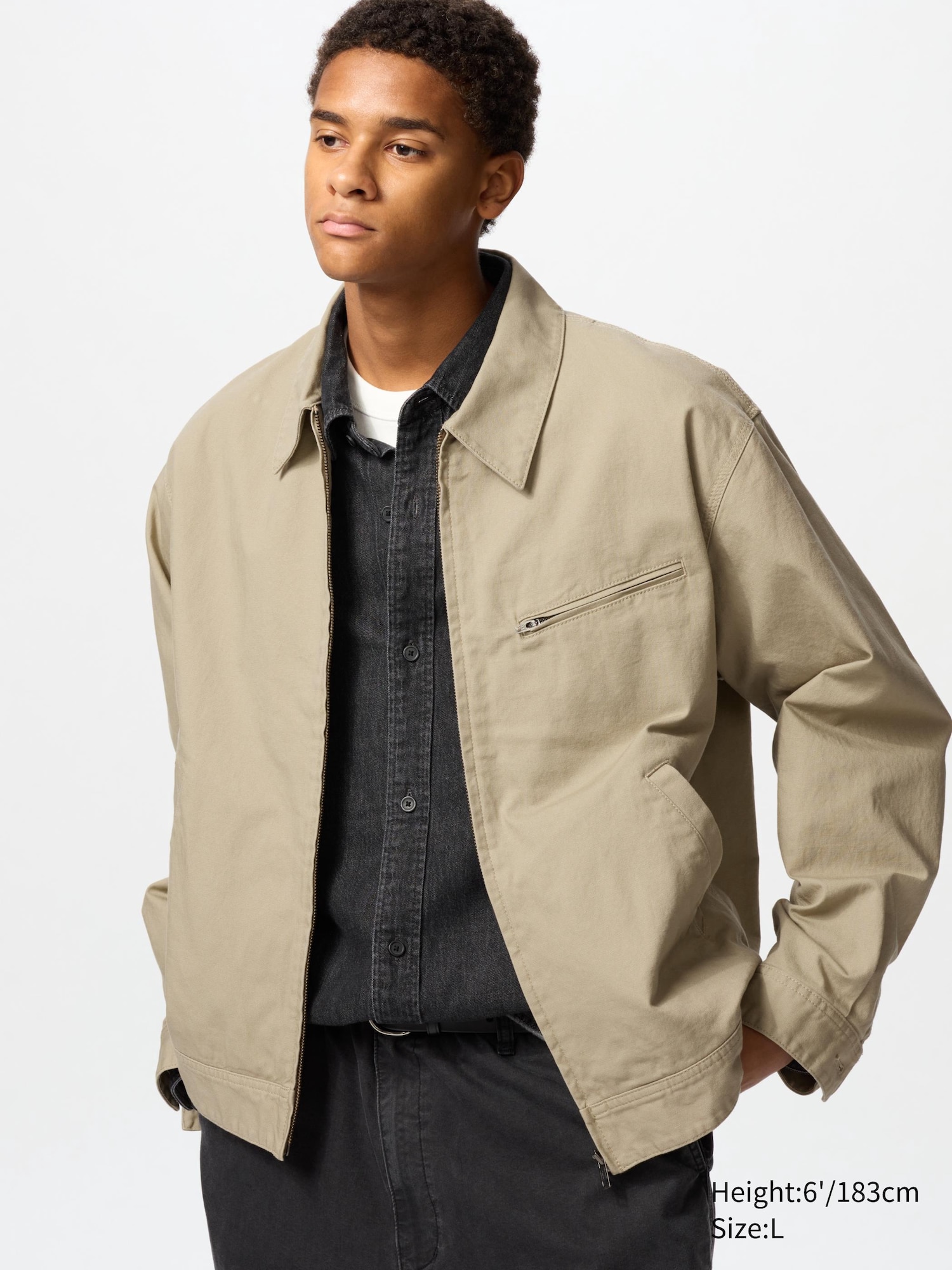 Zip-Up Blouson Jacket | UNIQLO US