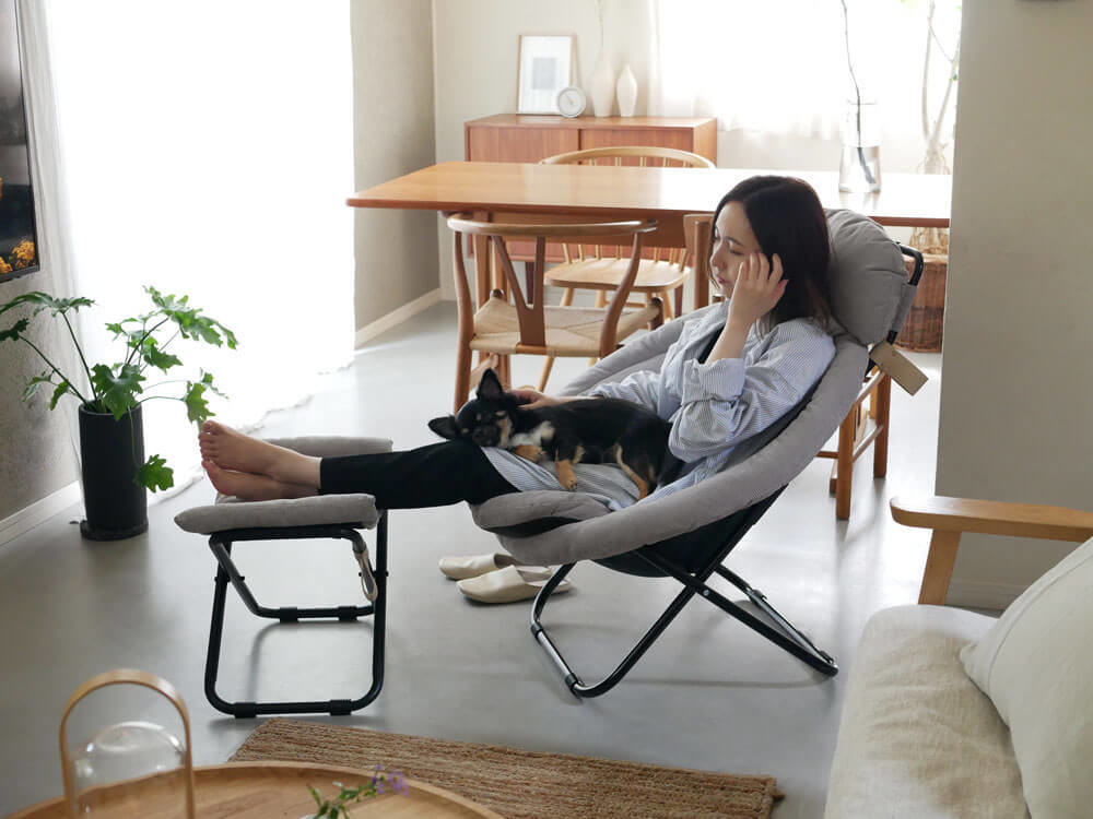 ひなたライフ 2way フォールディングチェア カーキグレー 2026年最新