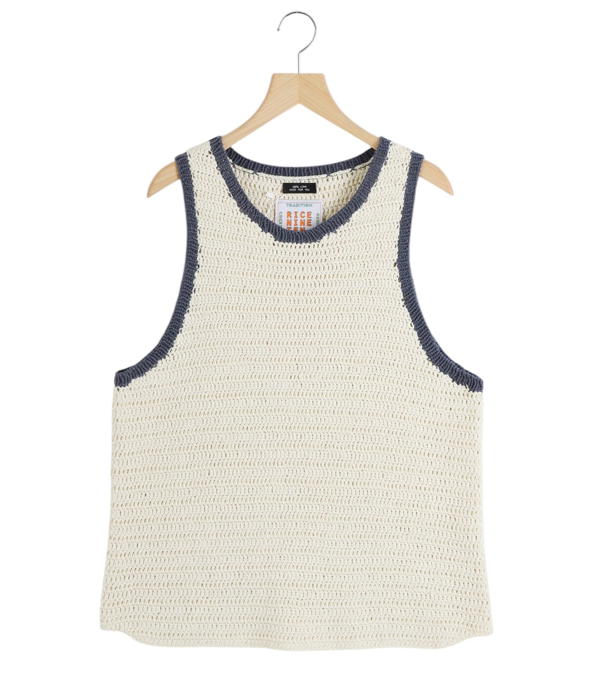 CROCHET TRIM TANK TOP | RICE NINE TEN(ライス ナイン テン