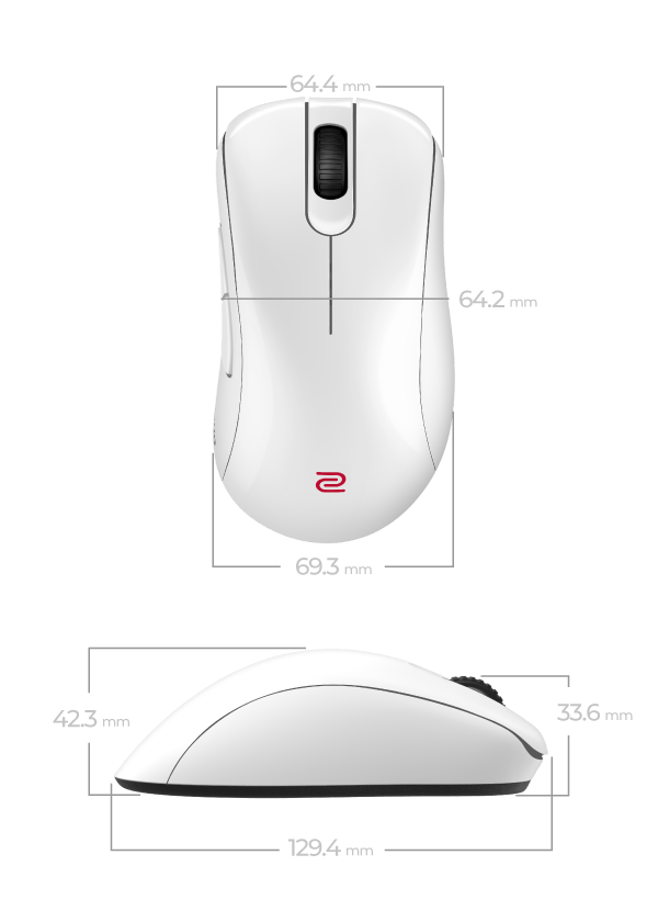 ZOWIE EC3-DW | 4K Wireless Gaming Mouse for Esports Glossy Edition