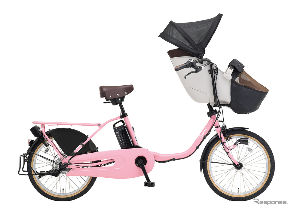 パナソニック、子乗せ電動アシスト自転車「ギュット」に「空気入れ