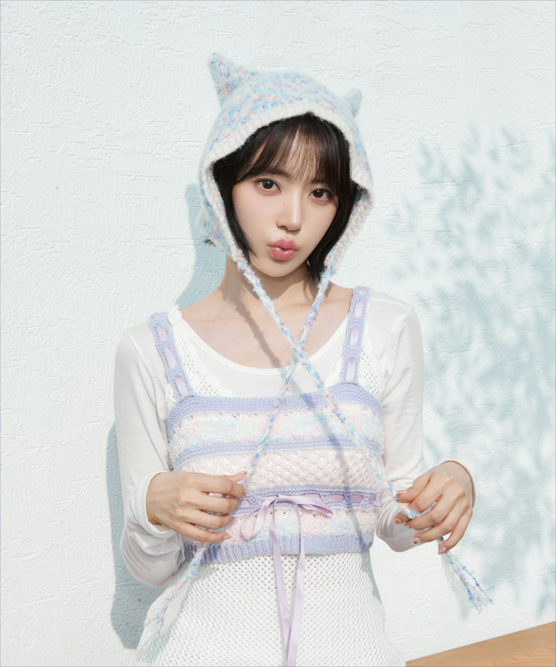 SAKURA MIYAWAKI × Couturier ニットビスチェ〈ラベンダーミックス