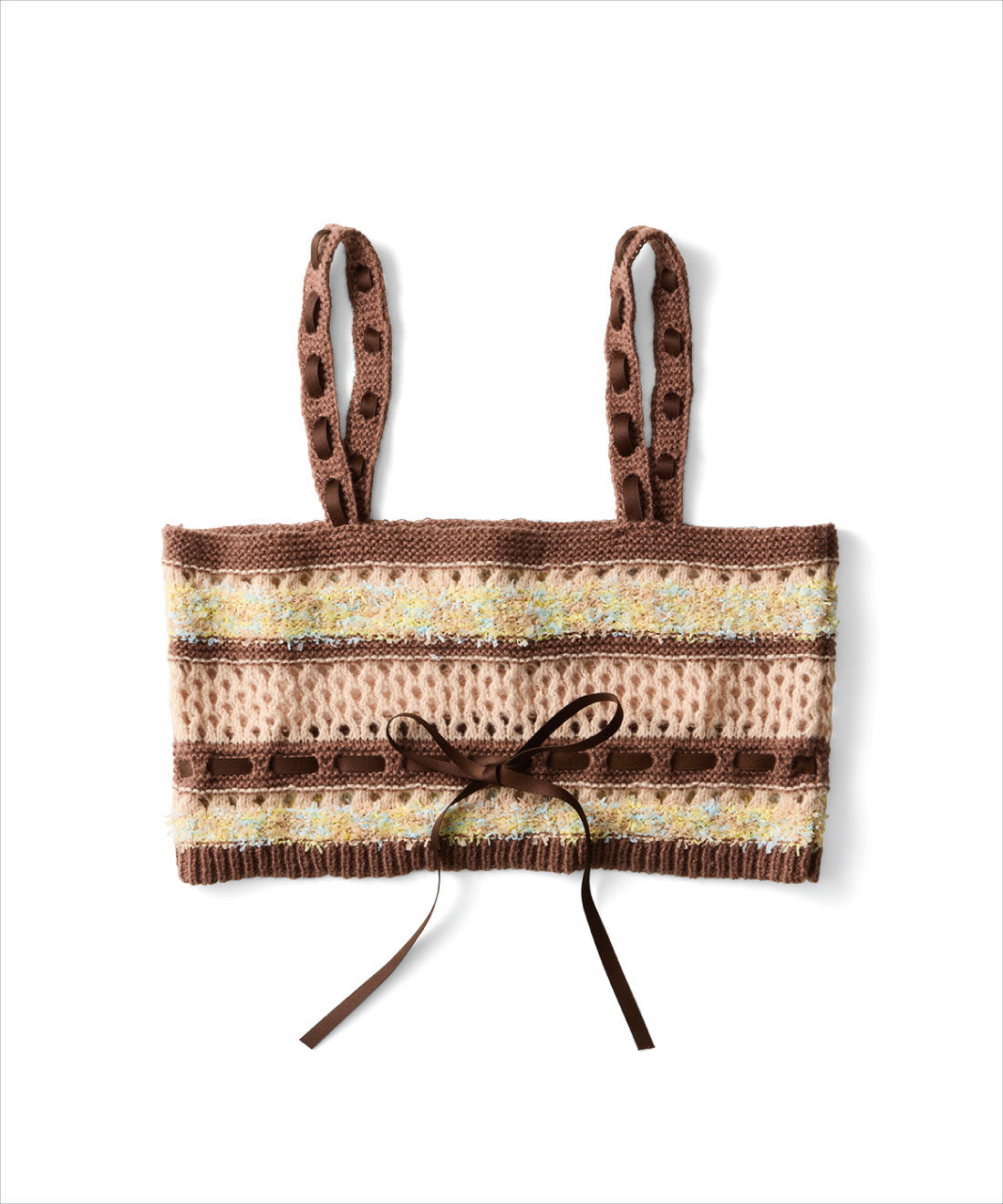 SAKURA MIYAWAKI × Couturier ニットビスチェ〈ブラウンミックス