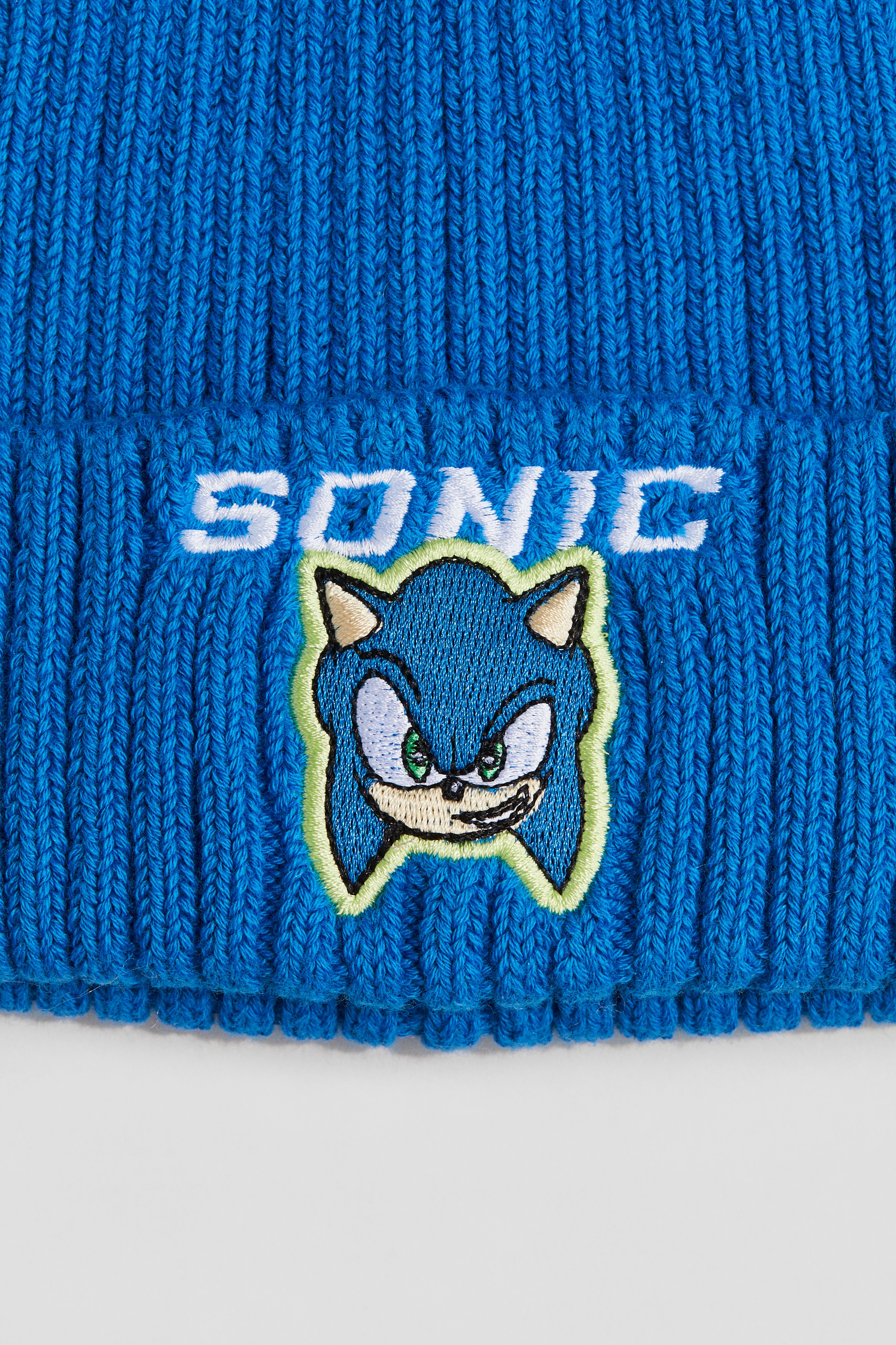 アップリケビーニー - ブルー／ソニック・ザ・ヘッジホッグ - Kids