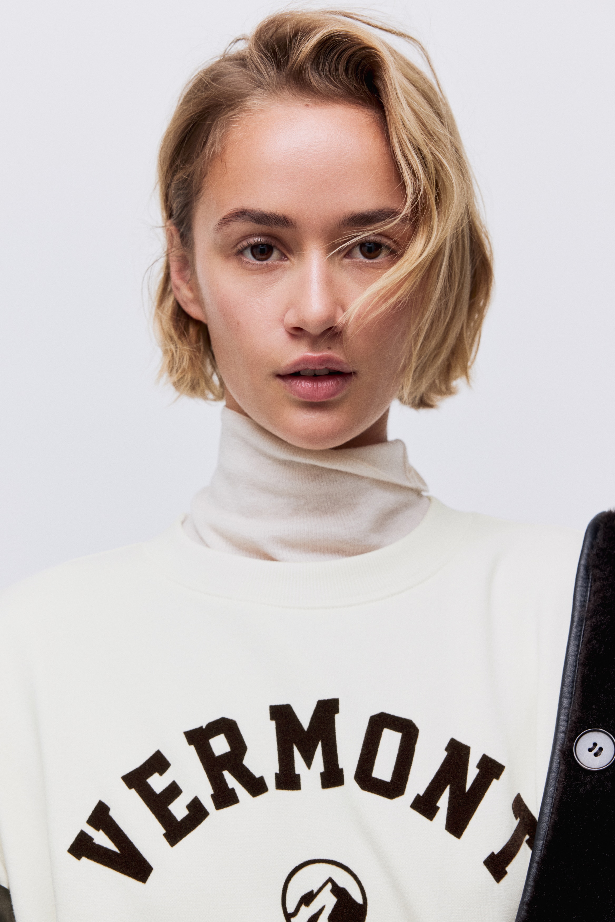 Text-motif sweatshirt - Cream/Vermont - Ladies | H&M GB
